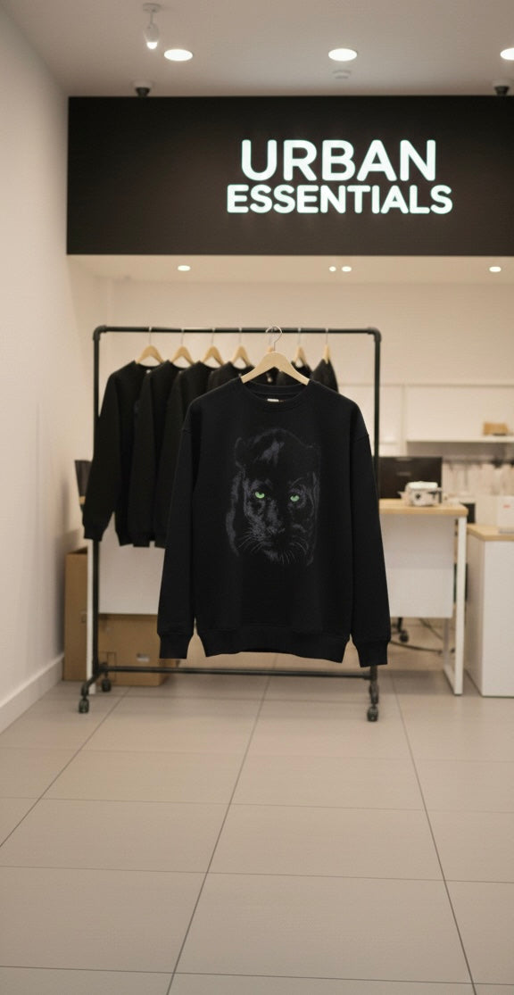 Black Panther Sweater – Premium Streetwear (Oversized Fit)