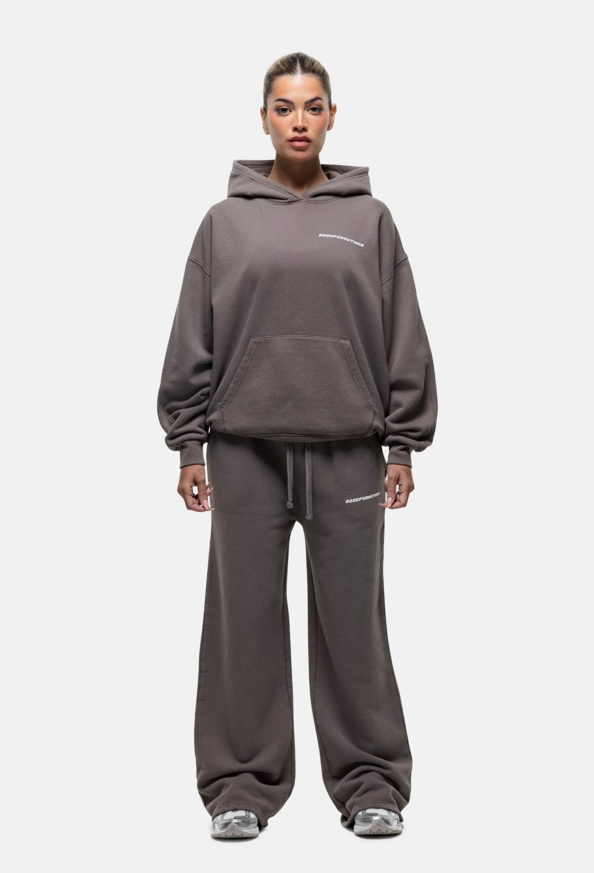 GFN Oversized Hoodie – Taupe | Women’s Street Fit