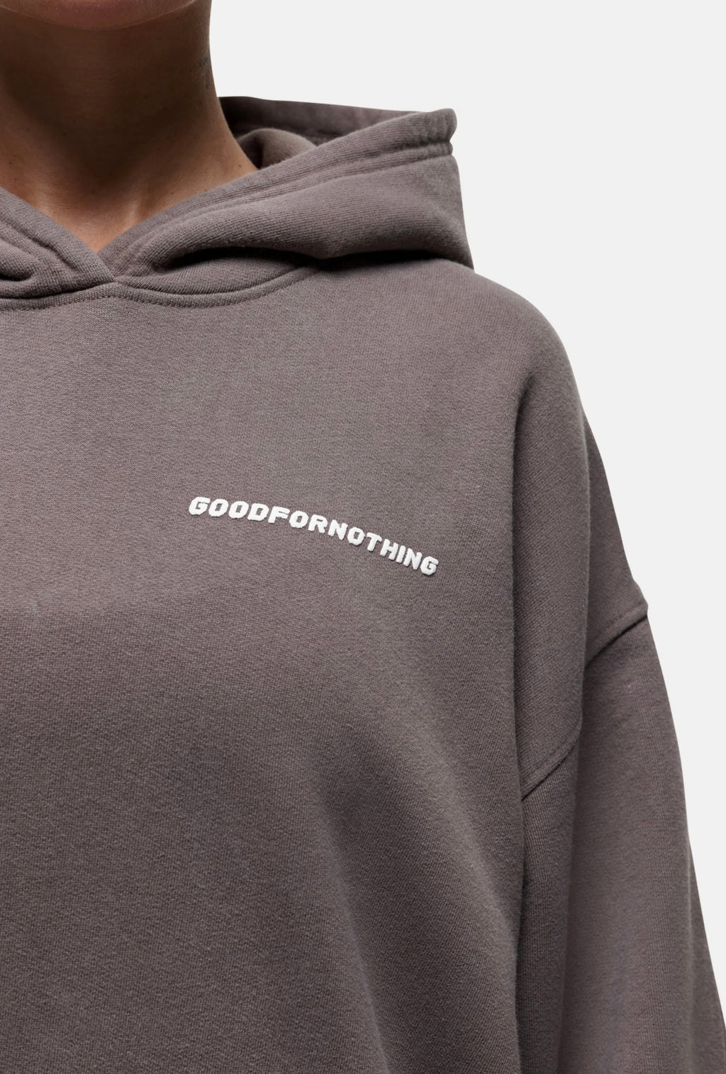 GFN Oversized Hoodie – Taupe | Women’s Street Fit