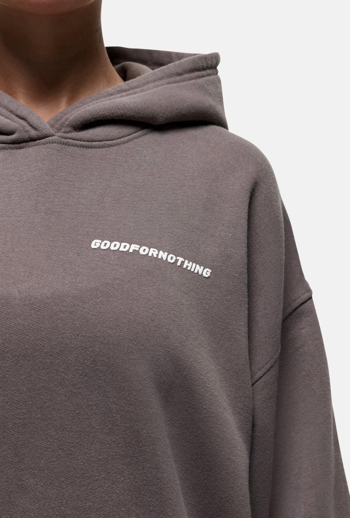 GFN Oversized Hoodie – Taupe | Women’s Street Fit