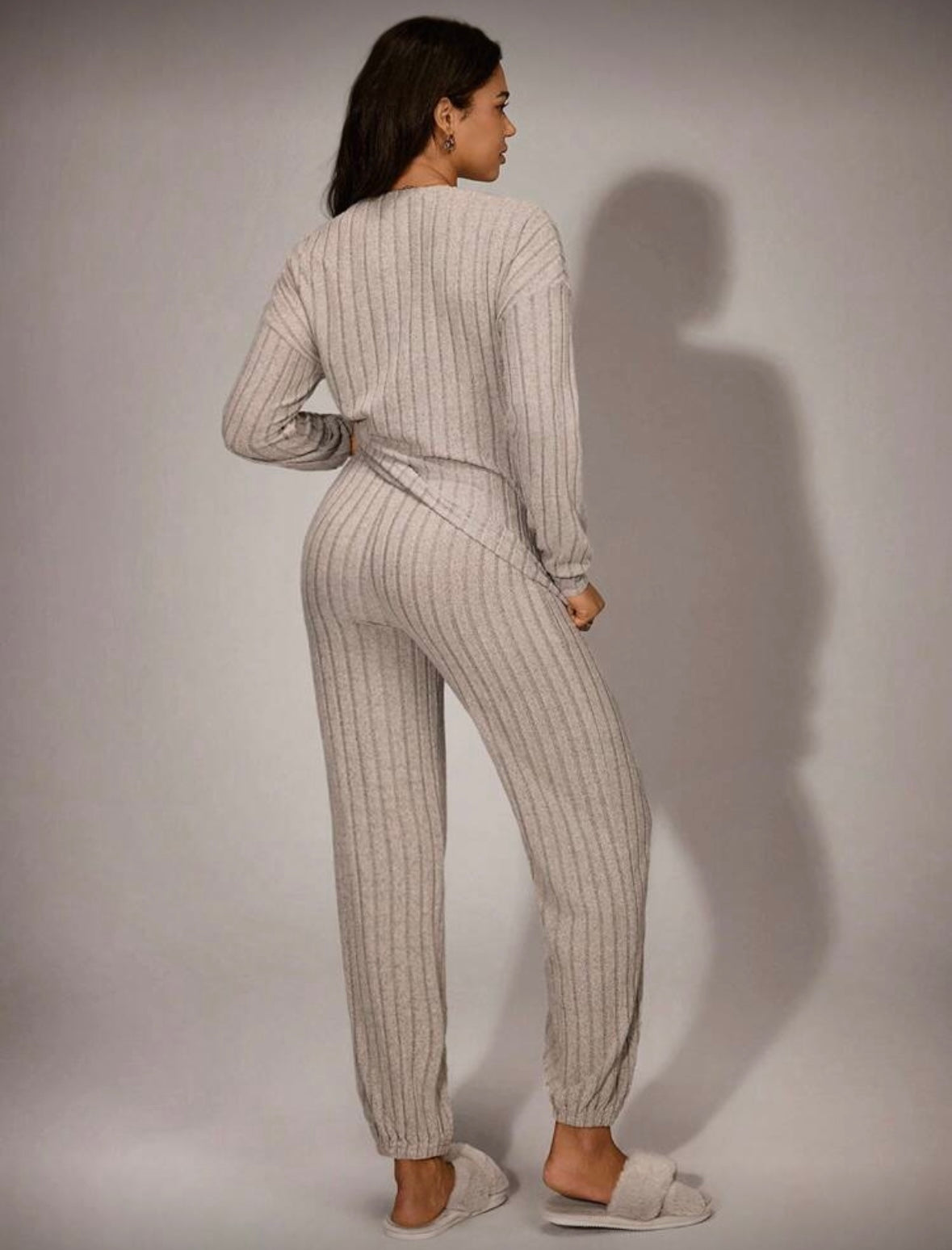 Ribbed Cozy Lounge Set – 2-Piece