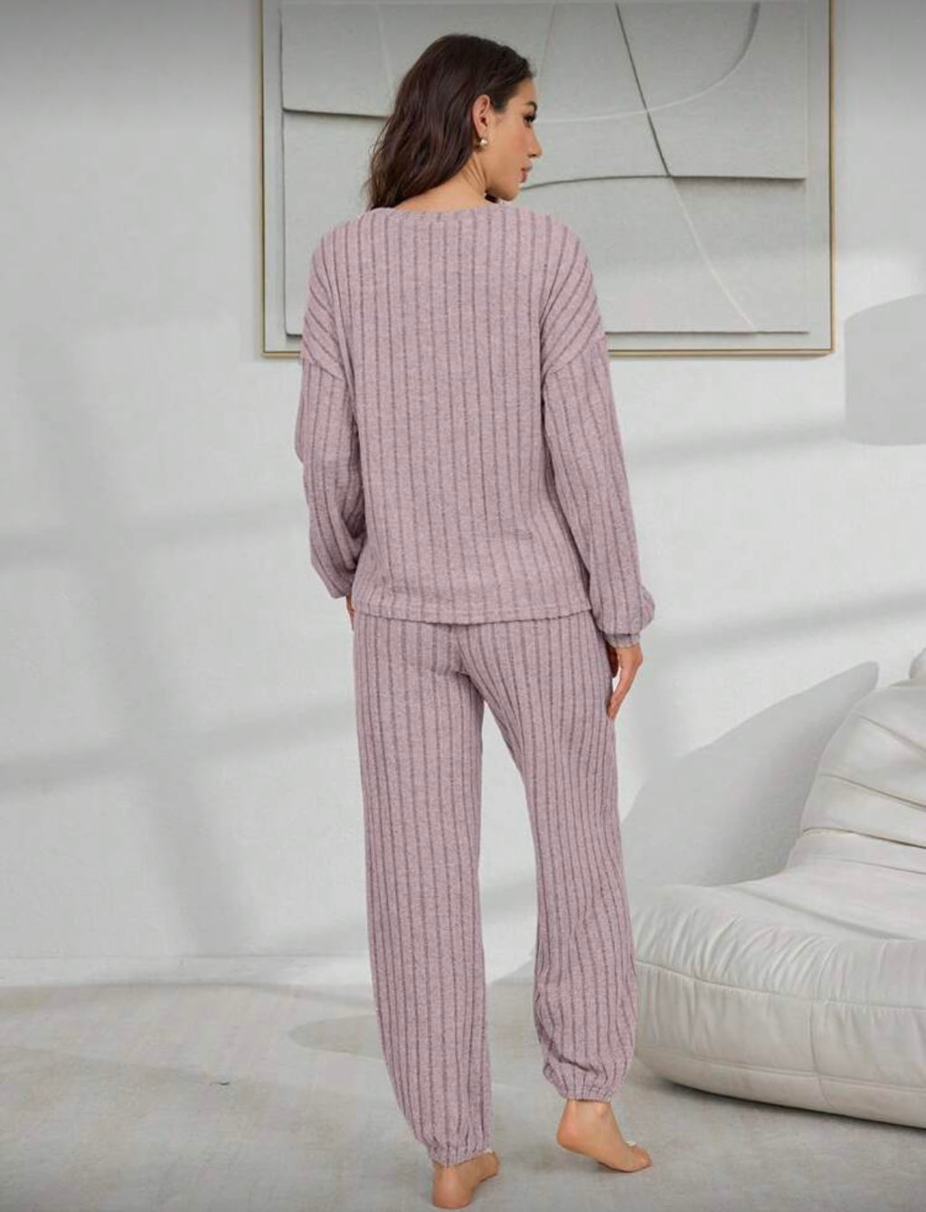 Ribbed Cozy Lounge Set – 2-Piece