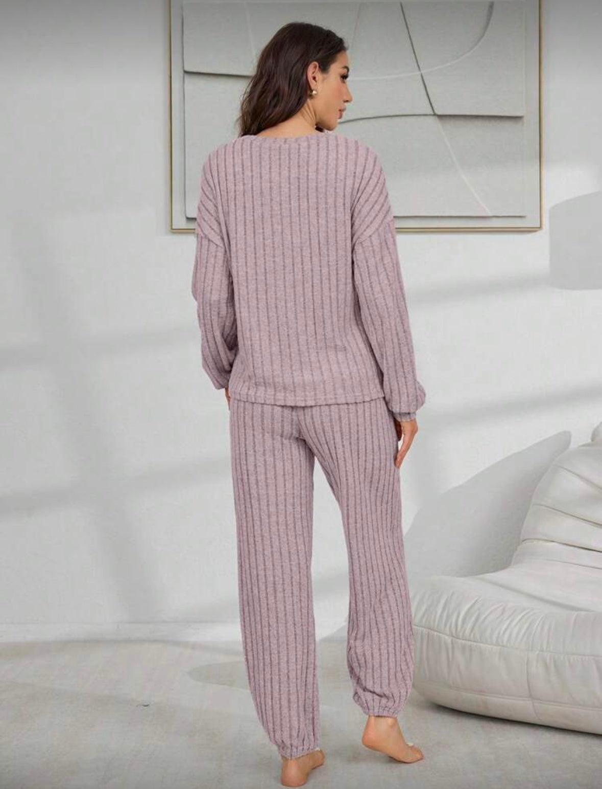 Ribbed Cozy Lounge Set – 2-Piece