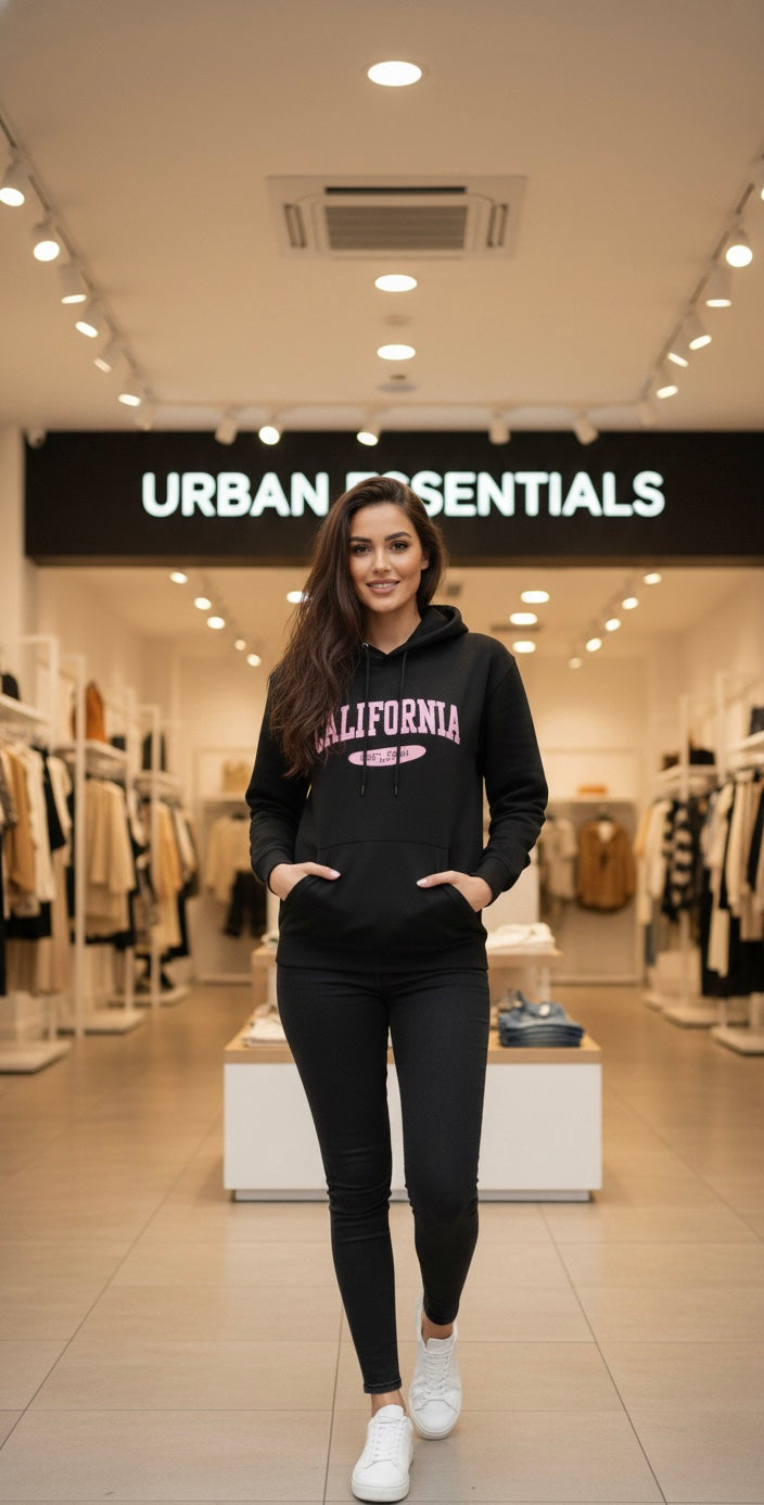 California West Coast Hoodie – Black