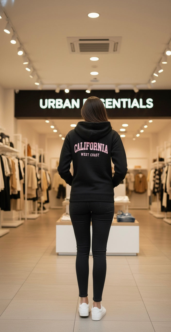 California West Coast Hoodie – Black
