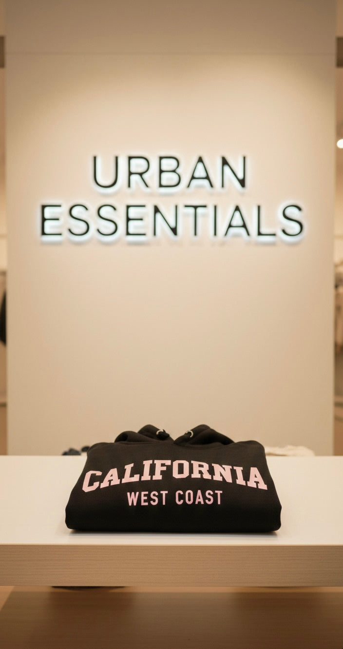 California West Coast Hoodie – Black